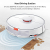roborock S7-Roboter Staubsauger Alexa 2500Pa App-Überwachung Mehrstufige Kartierung Teppicherkennung Schwimmende Gummibürste Intelligenter Heben für Haustiere, Harte Böden (Weiß) - 2